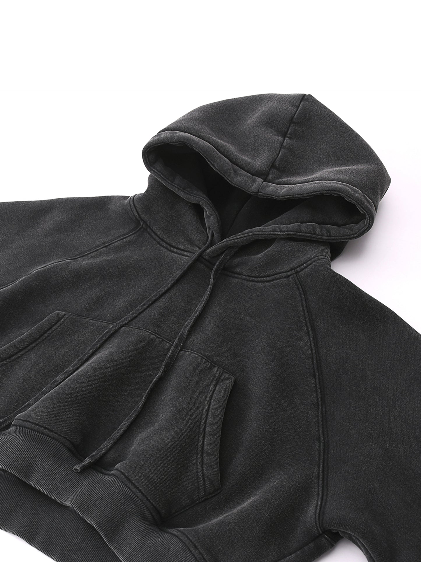 Big Logo - Slightly off Centered Cropped Hoodie